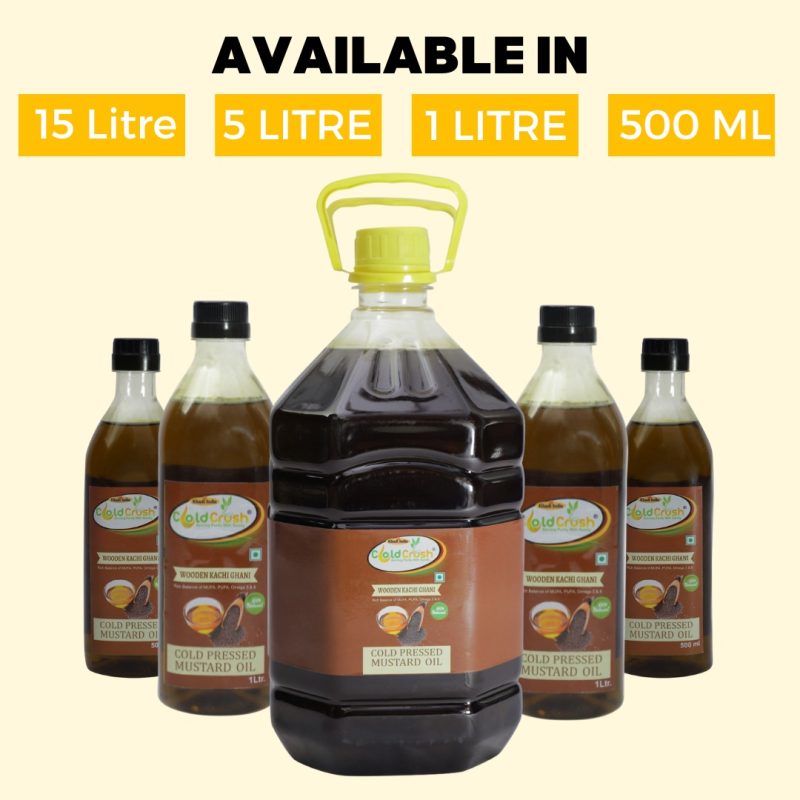 Cold Pressed Black Mustard Oil Cold Crush
